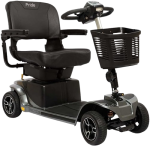 Our Mobility Scooter holds up to 400lbs. This model is equipped with a brand new battery, and easily transportable in cars, buses and monorails.